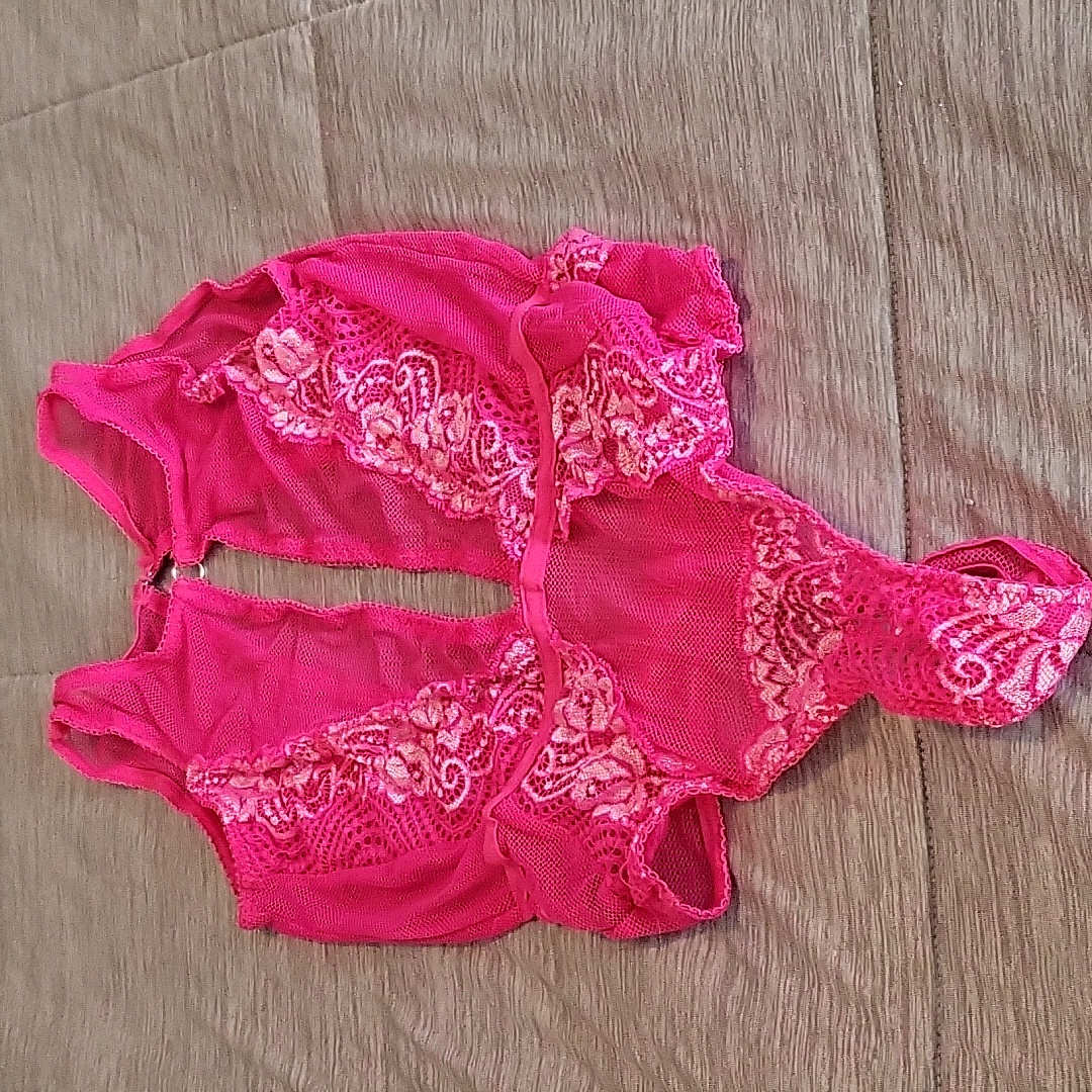 Black Fuchsia By Secret Lace Llc, Hot Pink, One Piece, Lingerie.